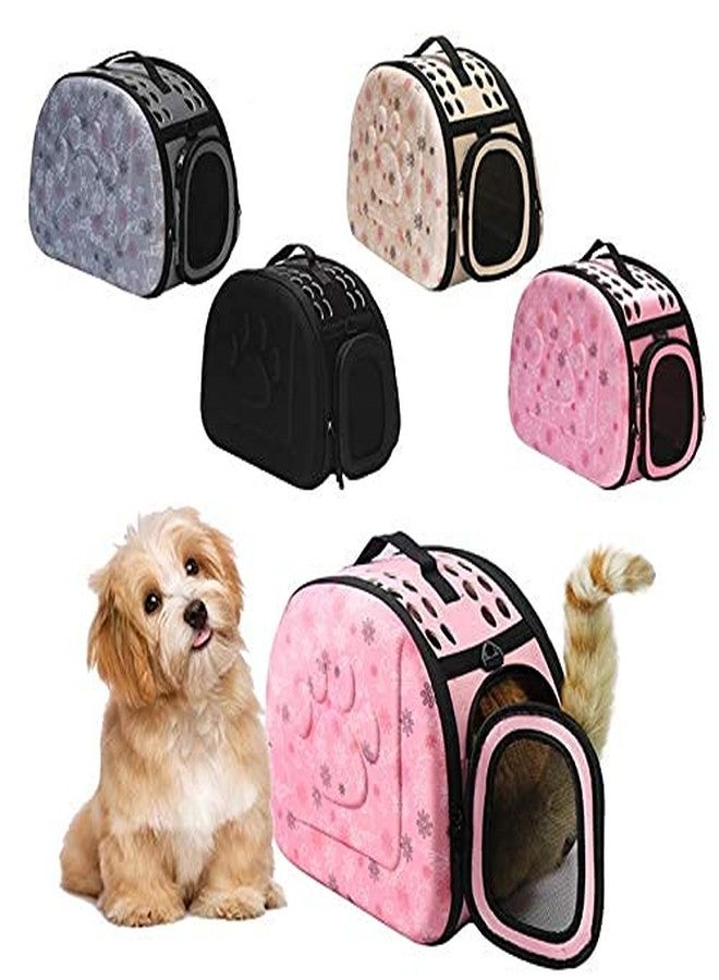 DOGTOWN Portable Foldable Pet Carry Bag Travel Shoulder Puppy Cat Outdoor Puppy Airline Pet Carrier Carrier Soft EVA Breathable Handbag (17 x 13 Inches) (Beige (Cream)) - Image 5